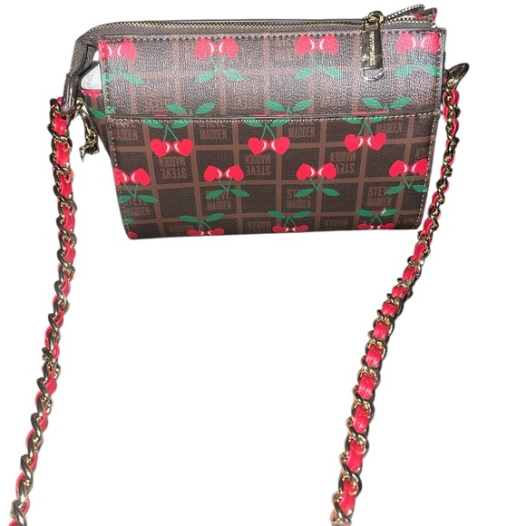 Steve Madden Cherry Print Crossbody Bag with Red Accents - Picture 3 of 7